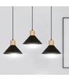 Rowen 3 Svart pendellampa - E27, 230V, utan ljuskälla