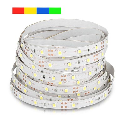 V-Tac 3,6W/m LED strip - 5m, 60 LED per. meter, Färgat lys