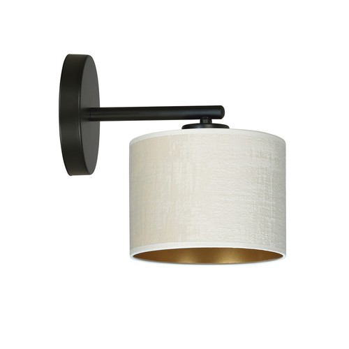 Hilde K1 Svart/Vit vägglampa - Ø20 cm, E27, 230V, utan ljuskälla