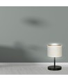 Hilde LN1 Svart/Vit bordslampa - Ø20 cm, E27, 230V, utan ljuskälla