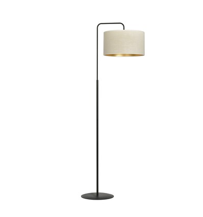 Hilde LP1 Svart/Vit golvlampa - Ø35 cm, E27, 230V, utan ljuskälla