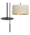 Hilde LP1 Svart/Vit golvlampa - Ø35 cm, E27, 230V, utan ljuskälla