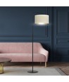 Hilde LP1 Svart/Vit golvlampa - Ø35 cm, E27, 230V, utan ljuskälla