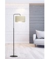 Hilde LP1 Svart/Vit golvlampa - Ø35 cm, E27, 230V, utan ljuskälla