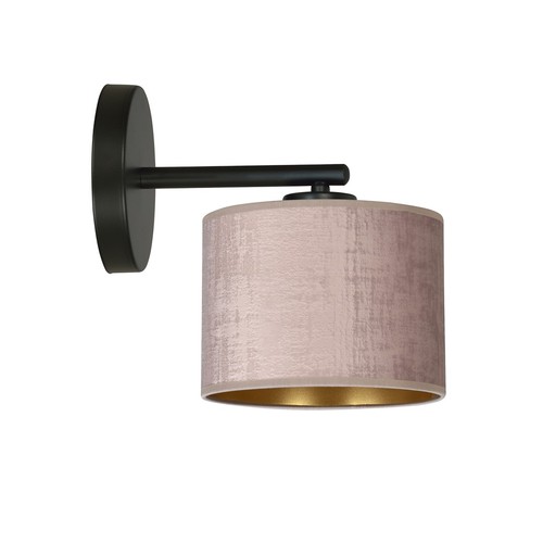 Hilde K1 Svart/Rosa vägglampa - Ø20 cm, E27, 230V, utan ljuskälla