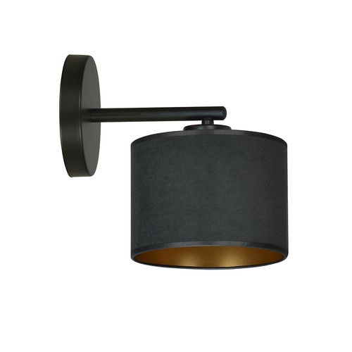 Hilde K1 Svart vägglampa - Ø20 cm, E27, 230V, utan ljuskälla