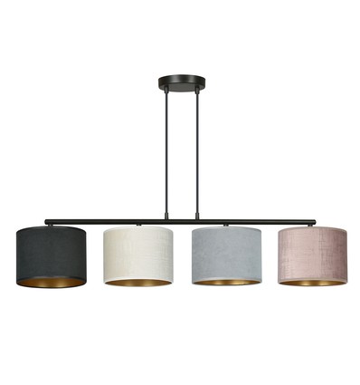 Hilde 4 Svart Mix pendellampa - Ø20 cm, E27, 230V, utan ljuskälla