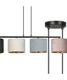 Hilde 4 Svart Mix pendellampa - Ø20 cm, E27, 230V, utan ljuskälla
