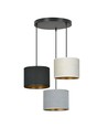 Hilde 3 Svart Premium Mix pendellampa - Ø20 cm, E27, 230V, utan ljuskälla