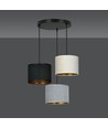 Hilde 3 Svart Premium Mix pendellampa - Ø20 cm, E27, 230V, utan ljuskälla