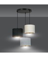 Hilde 3 Svart Premium Mix pendellampa - Ø20 cm, E27, 230V, utan ljuskälla