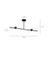 Bior 6 Svart taklampa - Ø15 cm, E14, 230V, utan ljuskälla