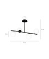 Bior 4 Svart taklampa - Ø15 cm, E14, 230V, utan ljuskälla