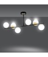Floki 6 Svart/Guld taklampa - Ø15 cm, E14, 230V, utan ljuskälla
