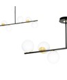Floki 6 Svart/Guld taklampa - Ø15 cm, E14, 230V, utan ljuskälla