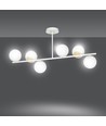 Floki 6 Vit/Guld taklampa - Ø15 cm, E14, 230V, utan ljuskälla