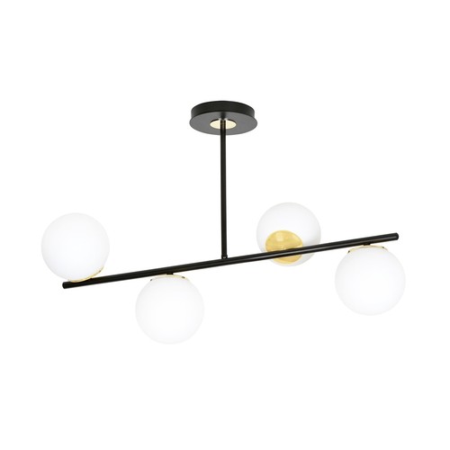 Floki 4 Svart/Guld taklampa - Ø15 cm, E14, 230V, utan ljuskälla