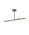 Floki 4 Svart/Guld taklampa - Ø15 cm, E14, 230V, utan ljuskälla