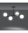 Floki 4 Svart/Guld taklampa - Ø15 cm, E14, 230V, utan ljuskälla
