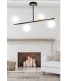 Floki 4 Svart/Guld taklampa - Ø15 cm, E14, 230V, utan ljuskälla