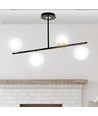 Floki 4 Svart/Guld taklampa - Ø15 cm, E14, 230V, utan ljuskälla
