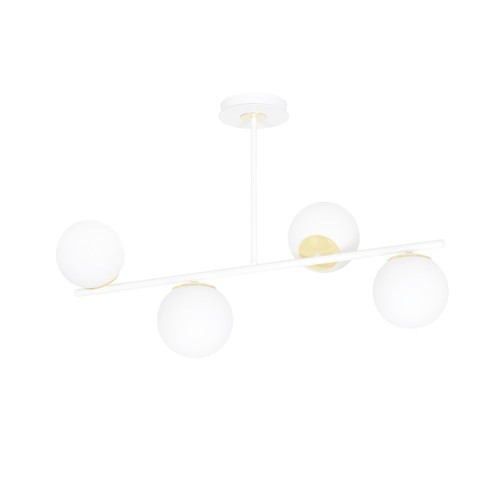 Floki 4 Vit-guld taklampa - Ø15 cm, E14, 230V, utan ljuskälla
