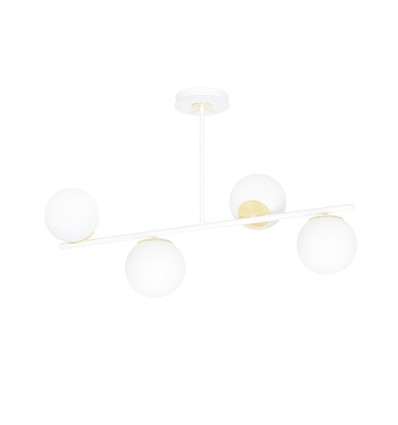 Floki 4 Vit-guld taklampa - Ø15 cm, E14, 230V, utan ljuskälla
