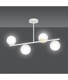 Floki 4 Vit-guld taklampa - Ø15 cm, E14, 230V, utan ljuskälla