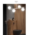 Floki 4 Vit-guld taklampa - Ø15 cm, E14, 230V, utan ljuskälla