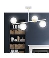 Floki 4 Vit-guld taklampa - Ø15 cm, E14, 230V, utan ljuskälla