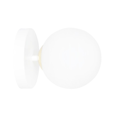 Floki K1 White-gold vägglampa - Ø15 cm, E14, 230V, utan ljuskälla