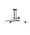 Halldor 6 Svart taklampa - Ø15 cm, E14, 230V, utan ljuskälla