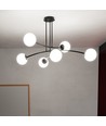 Halldor 6 Svart taklampa - Ø15 cm, E14, 230V, utan ljuskälla