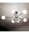 Halldor 6 Svart taklampa - Ø15 cm, E14, 230V, utan ljuskälla