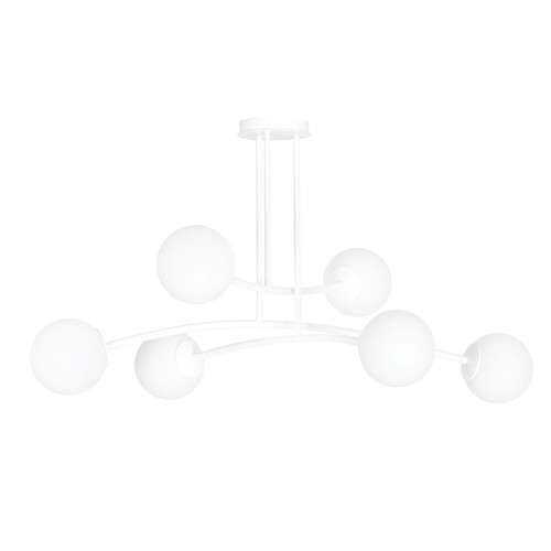 Halldor 6 Vit taklampa - Ø15 cm, E14, 230V, utan ljuskälla