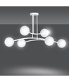 Halldor 6 Vit taklampa - Ø15 cm, E14, 230V, utan ljuskälla