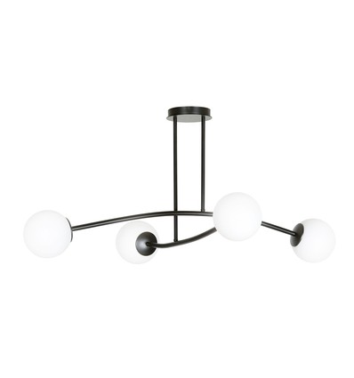 Halldor 4 Svart taklampa - Ø15 cm, E14, 230V, utan ljuskälla