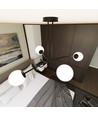 Halldor 4 Svart taklampa - Ø15 cm, E14, 230V, utan ljuskälla