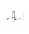 Halldor 4 Svart taklampa - Ø15 cm, E14, 230V, utan ljuskälla