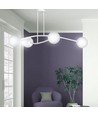 Halldor 4 Vit taklampa - Ø15 cm, E14, 230V, utan ljuskälla