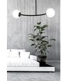 Halldor 2 Svart taklampa - Ø15 cm, E14, 230V, utan ljuskälla