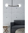 Halldor 2 Svart taklampa - Ø15 cm, E14, 230V, utan ljuskälla