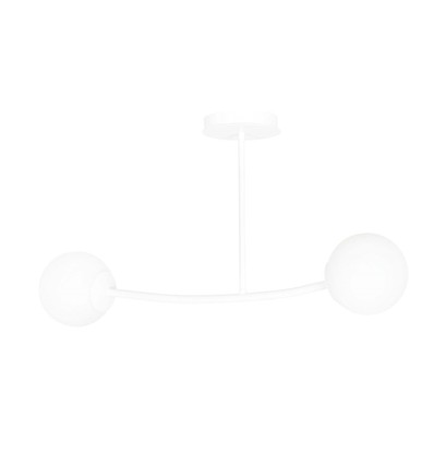Halldor 2 Vit taklampa - Ø15 cm, E14, 230V, utan ljuskälla