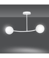 Halldor 2 Vit taklampa - Ø15 cm, E14, 230V, utan ljuskälla