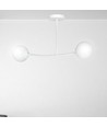 Halldor 2 Vit taklampa - Ø15 cm, E14, 230V, utan ljuskälla