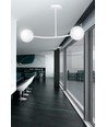 Halldor 2 Vit taklampa - Ø15 cm, E14, 230V, utan ljuskälla