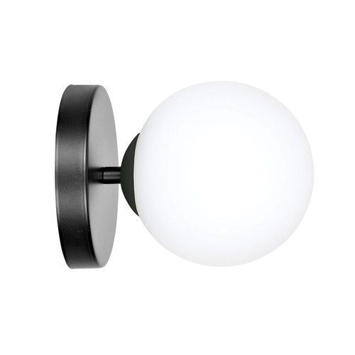 Halldor K1 Svart vägglampa - Ø15 cm, E14, 230V, utan ljuskälla