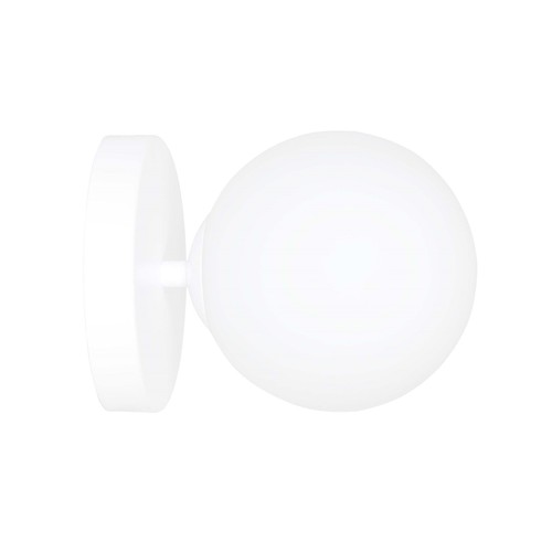 Halldor K1 Vit vägglampa - Ø15 cm, E14, 230V, utan ljuskälla