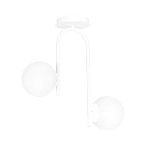 Kalf 2 Vit taklampa - Ø15 cm, E14, 230V, utan ljuskälla