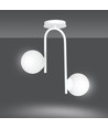 Kalf 2 Vit taklampa - Ø15 cm, E14, 230V, utan ljuskälla